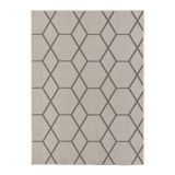 Tapete Para Sala Funcional Hexagonal 60 Areia 2,00x2,50m