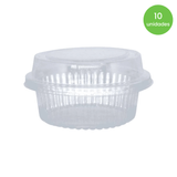 Embalagem Redonda 170ml Com Tampa G640sf Galvanotek Com 10 Unidades Ideal Para Doces