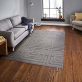 Tapete Para Sala Realce Eden 51 Cinza 1,00x1,50m