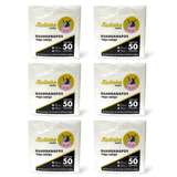 Kit 6 Pacotes De Guardanapo 29,5x29,5cm Folha Simples Vó Tudinha Com 50 Folhas