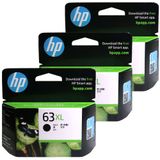 Cartucho De Tinta Hp 63xl De Alto Rendimento Preto Original X3