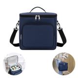 Bolsa Térmica Azul Marmita Bebidas Alça E Bolsos 07 Litros