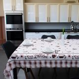 Toalha De Mesa Quadrada 4 Lugares 1,40x1,40m Impermeável Appel Café