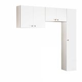 Conjunto Armário Multiuso Para Lavanderia Duo 3 Peças