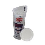 Tampa Para Copo De 770ml Sem Furo Transparente Pp Ultratherm Com 50 Unidades
