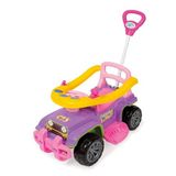 Carrinho De Passeio Jip Jip Rosa Com Empurrador E Buzina Maral