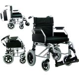 Cadeira Rodas Alumínio Transporte Hospitalar/casa 115kg 40cm