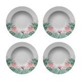 KIT 4 PRATOS FUNDOS CAPRI FLORESTA URBANA GERMER PORCELANAS