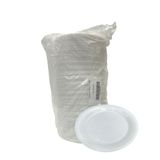 Prato De Isopor Raso 21cm Para Refeição Ultratherm Com 400 Unidades