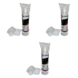 Kit 3 Pacotes De Potes 75 Ml P-03 Translúcido Liso Sem Tampa Copaza Ps Com 50 Unidades