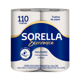 Papel Toalha Sorella Econômica Para Cozinha Com 2 Rolos