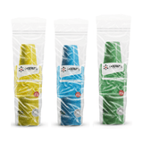 Kit Festa Copos 200ml Copaza Nas Cores Azul, Amarelo E Verde Com 150 Unidades Para 45 Pessoas