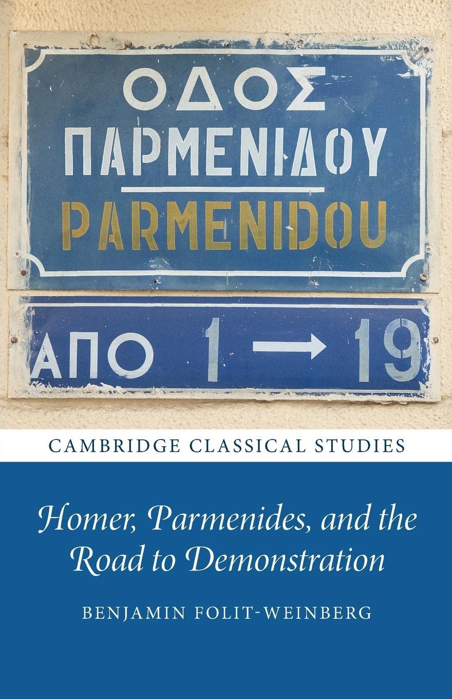 Livro Estudos Clássicos De Cambridge Homer Parmenides