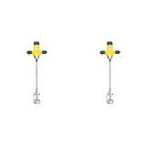 Misturador Eletrico Mel 1200 V4 Com Motor Monofásico 60hz 1200w Menegotti Amarelo
