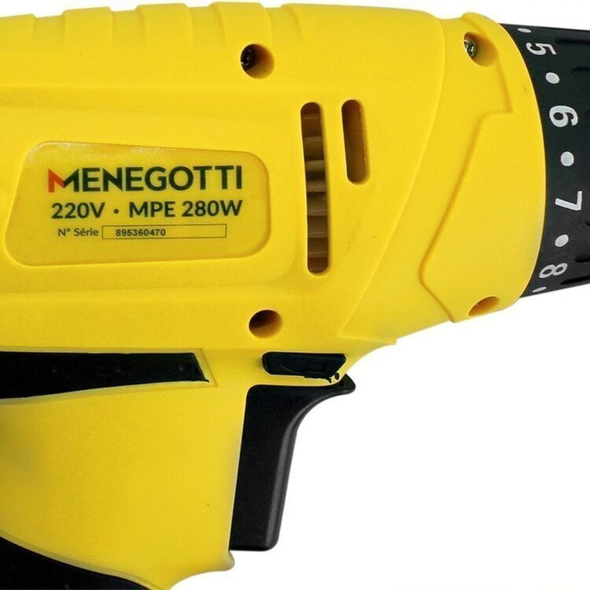 Parafusadeira Elétrica Mpe 280w 60hz Menegotti Amarelo - imagem 5