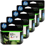 Cartucho De Tinta Hp 63xl De Alto Rendimento Tricolor Original X5