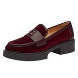 Sapatos Coach Leah Platform Loafer Feminino Merlot Tamanho 6