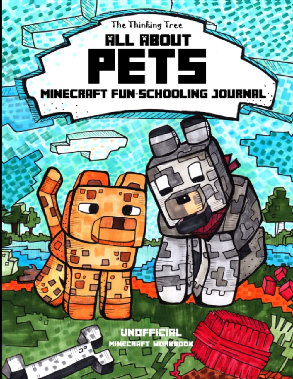 Diário Fun-schooling: Tudo Sobre Animais De Estimação Minecraft Com Matemática E Muito Mais