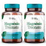 Magnésio Treonato 500mg - 60 Cápsulas - 2 Potes Para Saúde Mental E Bem-estar!