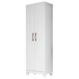 Armário Multiuso Lavanderia 55cm 2 Portas Staxx Branco Z17 - Mpozenato