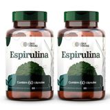 Espirulina 500mg 60 Cápsulas: 2 Potes Descubra A Superalga Que Vai Turbinar Sua Saúde E Imunidade!