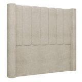 Cabeceira Casal Queen Cama Box 160cm Claire Z04 Boucle Bege - Mpozenato