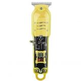 Maquina De Cortar Cabelo Barbeador Portatil Compact 2x1 Sem Fio Usb Amarelo