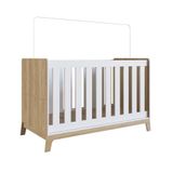 Berço 3 Em 1 Mini Cama Sofá Certificado Inmetro Favo De Mel 001 Itapuã-branco - Completa Móveis