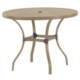 Mesa Roma Com Tampo Ripado 120 Cm Alumínio Fendi