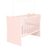 Berço Simples Certificado Pelo Inmetro Doce Sonho Rosa - Qmovi