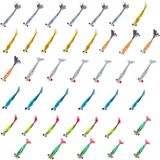 Kit 40 Un Iscas Piratas Fishing Turbo 7,5cm 8,5cm 9,5cm
