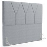 Cabeceira Cama Box Casal Queen 160cm Aura Suede W01 Cinza - Mpozenato