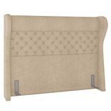 Cabeceira Cama Box Casal Queen 160cm Trinidad P02 Boucle Bege - Mpozenato