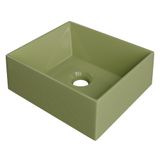 Cuba Pia De Apoio Para Banheiro Retangular 30cm Joy C08 Verde - Mpozenato