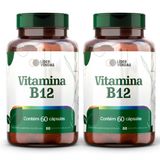Vitamina B12 500mg Com 60 Cápsulas - 2 Potes Energia, Memória E Bem-estar Em Alta Performance