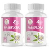 Passiflora 500mg - 2 Potes Alívio Do Estresse E Sono Tranquilo Com Fórmula Natural!