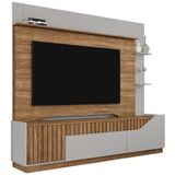 Estante Painel Para Tv 75 Pol 210cm Shay Cinamomo-off B02 - Mpozenato