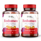 Redumax 500mg 60 Cap - 2 Potes Fibras Naturais Que Reduzem A Fome, Ajudam No Intestino E Queimam Gordura!