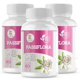 Passiflora 500mg - 3 Potes Alívio Do Estresse E Sono Tranquilo Com Fórmula Natural!