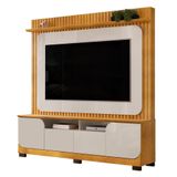 Estante Painel Para Tv 65 Pol 182cm Ripado Vanie D04 Bali-cedro - Mpozenato