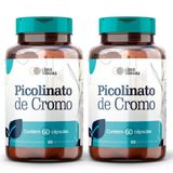 Picolinato De Cromo 500mg 60 Cap - 2 Potes Controle Da Fome, Redução De Gordura E Energia No Dia A Dia!