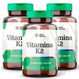 Vitamina K2 500mg 60 Cáp | 3 Potes Proteja Seu Coração E Fortaleça Seus Ossos Todos Os Dias!