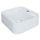 Cuba Pia Para Banheiro Quadrada 32cm Ágata C08 Branco - Mpozenato