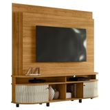 Estante Painel De Tv 65 Pol 183cm Ramona Z10 Cumaru-opala - Mpozenato