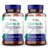 Cloreto De Magnésio 500mg 60 Capsulas - 2 Potes Energia, Saúde E Equilíbrio Para O Seu Corpo!