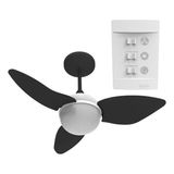 Ventilador De Teto Preto 220v 130w 81cm Aliseu Smart