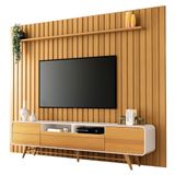 Painel Para Tv 85 Pol You E Rack Bancada Época Off/cinamomo - Hb Móveis