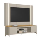 Painel Tv 75 Pol E Rack Bancada 239cm Martan Tauari/off Flex L06 - Mpozenato