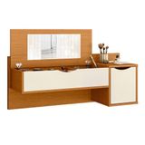 Penteadeira Camarim Com Led 2 Portas Loli A02 Off/cinamomo - Mpozenato