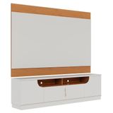 Painel Tv 75 Pol Chile E Rack Brescia Off White/freijó C05 - Mpozenato